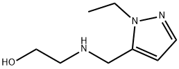 2-[(2-Ethyl-2H-pyrazol-3-ylmethyl)-amino]-ethanol Structure