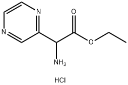 ETHYL 2-AMINO-2-(PYRAZIN-2-YL)ACETATE HCL 구조식 이미지