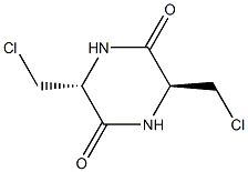 2,5-Piperazinedione,3,6-bis(chloromethyl)-, trans- (8CI) Structure