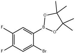 2-Bromo-4,5-difluorophenylboronic acid pinacol ester Structure