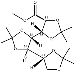Methyl 2,3:4,5:6,7-tri-O-isopropylidene-D-glycero-D-gulo-heptonate 구조식 이미지