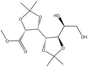 Methyl 2,3:4,5-di-O-isopropylidene-D-glycero-D-gulo-heptonate Structure