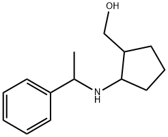 Cyclopentanemethanol, 2-[(1-phenylethyl)amino]- Structure