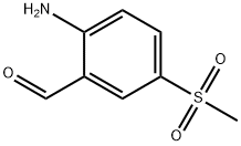 2-Amino-5-(methylsulfonyl)benzaldehyde Structure