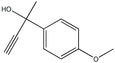 Benzenemethanol, a-ethynyl-4-methoxy-a-methyl- Structure