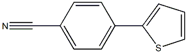 Benzonitrile, 4-(2-thienyl)- 구조식 이미지