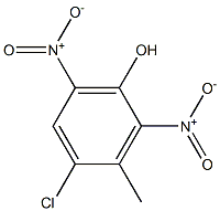 Phenol,4-chloro-3-methyl-2,6-dinitro- Structure
