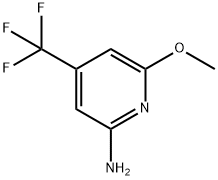 6-Methoxy-4-trifluoromethyl-pyridin-2-ylamine Structure