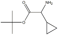tert-Butyl a-amino-cyclopropaneacetate 구조식 이미지