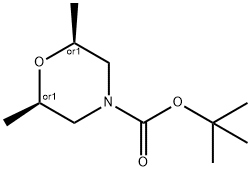 (2R,6S)-tert-butyl 2,6-dimethylmorpholine-4-carboxylate 구조식 이미지