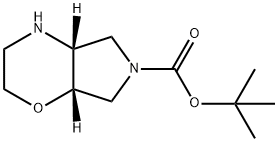 (4aR,7aS)-tert-butyl hexahydropyrrolo[3,4-b][1,4]oxazine-6(2H)-carboxylate 구조식 이미지