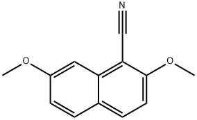 2,7-Dimethoxy-naphthalene-1-carbonitrile 구조식 이미지