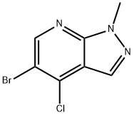 5-Bromo-4-chloro-1-methyl-1H-pyrazolo[3,4-b]pyridine Structure