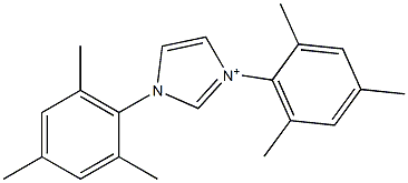 1,3-bis(2,4,6-trimethylphenyl)imidazol-1-ium Structure