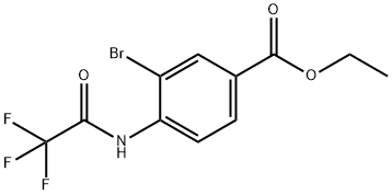 Ethyl 3-bromo-4-(2,2,2-trifluoroacetamido)benzoate Structure