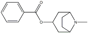 8-Azabicyclo[3.2.1]octan-3-ol,8-methyl-, 3-benzoate 구조식 이미지