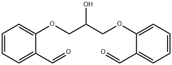 Benzaldehyde, 2,2'-[(2-hydroxy-1,3-propanediyl)bis(oxy)]bis- Structure