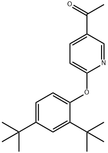 5-Acetyl-2-(2,4-di-tert-butylphenoxy) pyridine Structure