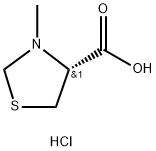 (4R)-3-methyl-1,3-thiazolidine-4-carboxylic acid hydrochloride Structure