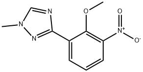 3-(2-methoxy-3-nitrophenyl)-1-methyl-1H-1,2,4-triazole 구조식 이미지