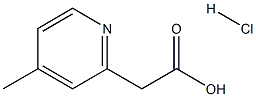 (4-methyl-2-pyridinyl)acetic acid hydrochloride 구조식 이미지