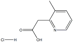 2-(3-Methylpyridin-2-yl)acetic acid hydrochloride Structure