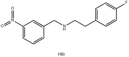 [2-(4-fluorophenyl)ethyl](3-nitrobenzyl)amine hydrobromide 구조식 이미지