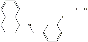 N-(3-methoxybenzyl)-1,2,3,4-tetrahydro-1-naphthalenamine hydrobromide 구조식 이미지