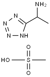 [1-(1H-tetrazol-5-yl)ethyl]amine methanesulfonate 구조식 이미지