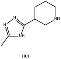 3-(3-methyl-1H-1,2,4-triazol-5-yl)piperidine dihydrochloride Structure