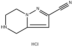 4,5,6,7-tetrahydropyrazolo[1,5-a]pyrazine-2-carbonitrile hydrochloride 구조식 이미지