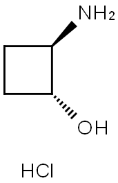 (1S,2S)-2-aminocyclobutan-1-ol:hydrochloride Structure