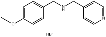 (4-methoxybenzyl)(4-pyridinylmethyl)amine dihydrobromide Structure