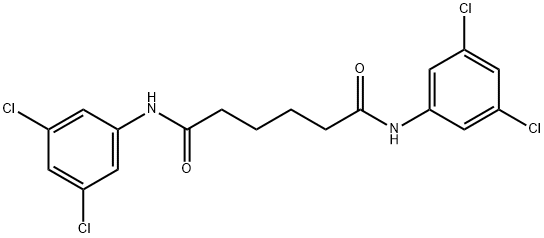 N,N'-bis(3,5-dichlorophenyl)hexanediamide 구조식 이미지