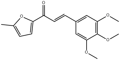 (2E)-1-(5-methylfuran-2-yl)-3-(3,4,5-trimethoxyphenyl)prop-2-en-1-one 구조식 이미지
