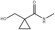 1-(HYDROXYMETHYL)-N-METHYLCYCLOPROPANECARBOXAMIDE Structure