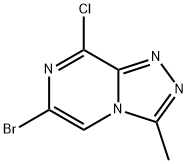 6-BROMO-8-CHLORO-3-METHYL-[1,2,4]TRIAZOLO[4,3-A]PYRAZINE Structure