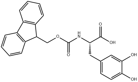 DL-N-[(9H-fluoren-9-ylmethoxy)carbonyl]-3-hydroxy- Tyrosine 구조식 이미지