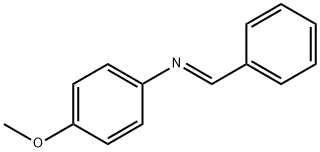 Benzenamine, 4-methoxy-N-(phenylmethylene)-, (E)- 구조식 이미지