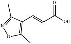 (2E)-3-(dimethyl-1,2-oxazol-4-yl)prop-2-enoic acid 구조식 이미지