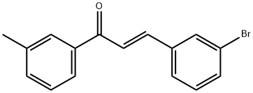 (2E)-3-(3-bromophenyl)-1-(3-methylphenyl)prop-2-en-1-one 구조식 이미지