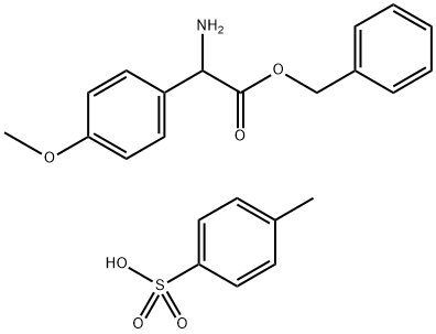 RS-4-methoxyphenylglycine phenylmethyl ester p-Toluenesulphonic acid 구조식 이미지