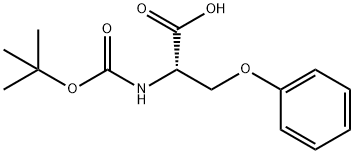 (S)-2-((tert-Butoxycarbonyl)amino)-3-phenoxypropanoic acid Structure