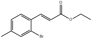 3-(2-Bromo-4-methyl-phenyl)-acrylic acid ethyl ester Structure