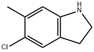 5-chloro-6-methylindoline 구조식 이미지