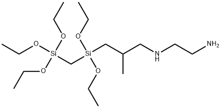 1-[3-(2-aminoethyl)-3-aminoisobutyl]-1,1,3,3,3-pentaethoxy-1,3-disilapropane 구조식 이미지