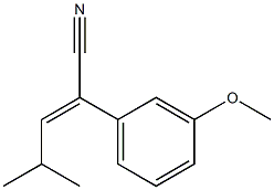 2-(3-methoxyphenyl)-4-methylpent-2-enenitrile Structure