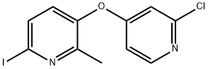 3-((2-chloropyridin-4-yl)oxy)-6-iodo-2-methylpyridine Structure