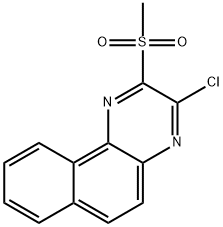 3-CHLORO-2-(METHYLSULFONYL)BENZO[F]QUINOXALINE Structure