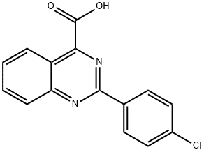 2-(4-CHLOROPHENYL)QUINAZOLINE-4-CARBOXYLIC ACID Structure